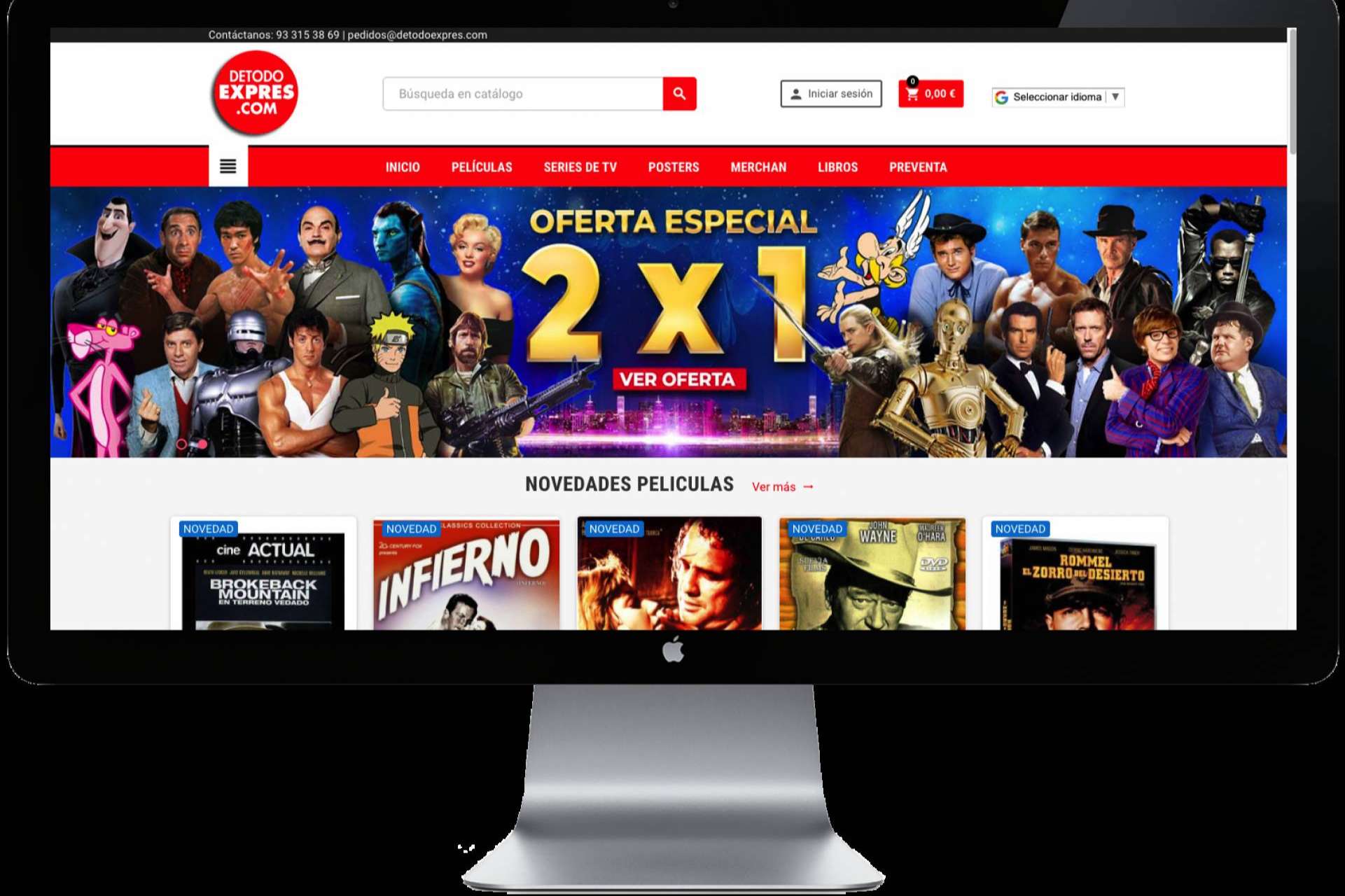 DETODOEXPRES.COM, especialistas en pósteres, merchandising, cine y cine clásico