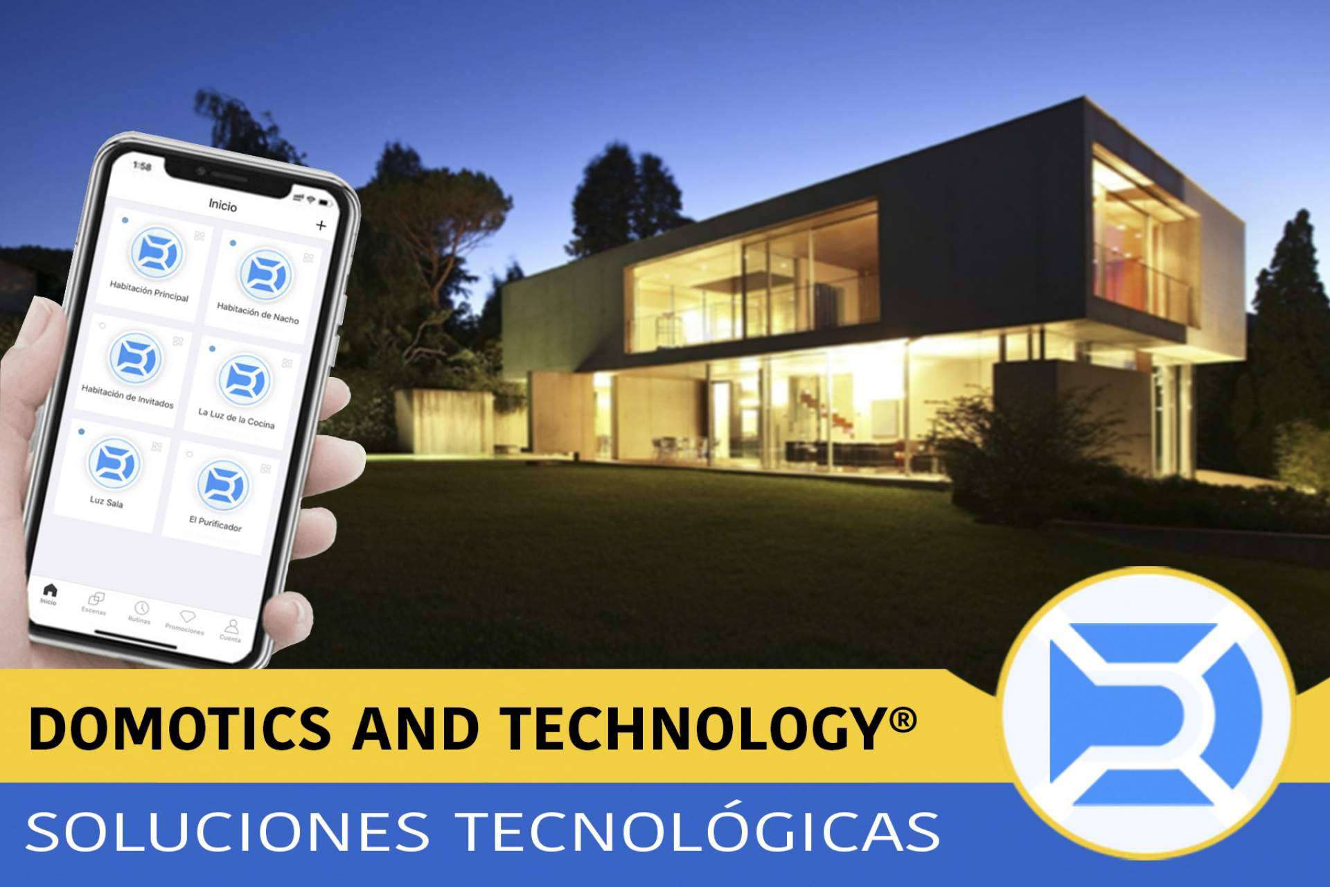 Lograr espacios más inteligentes y cómodos con la tecnología de Domotics and Technology